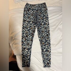 Sage Women's Blue and Brown Patterned Pants